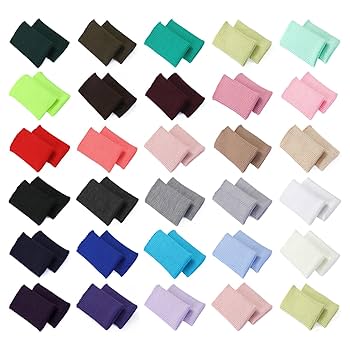 Knit Rib Cuff Stretch Ribbed Fabric Seamless Cuffing,Tubular Ribbing By The Meter Or Pair. Revamp Clothing Jacket Cuff, By Neotrims | Jade Green, 1 Pair (2 Pieces