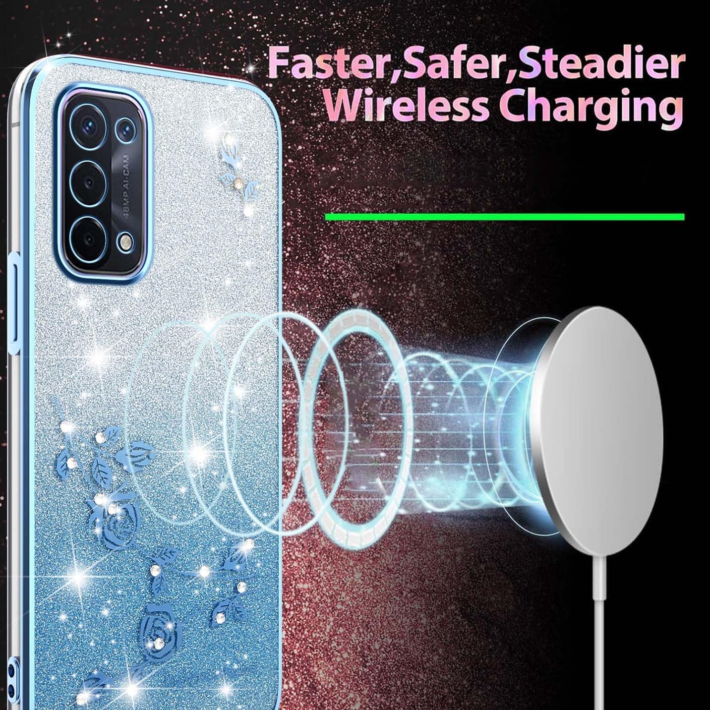 Mixroom Cover TPU Per Oppo Reno 2Z - Custodia Morbida Con Fantasia Iniziali Lettera M Rosa - Stampa UV Ad Alta Risoluzione