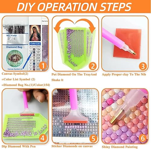 Miniatura 6 de ckdiluy Kits de pintura de diamantes de tortuga marina para adultos, kits de arte de diamantes de tortuga marina para adultos, arte de diamantes de