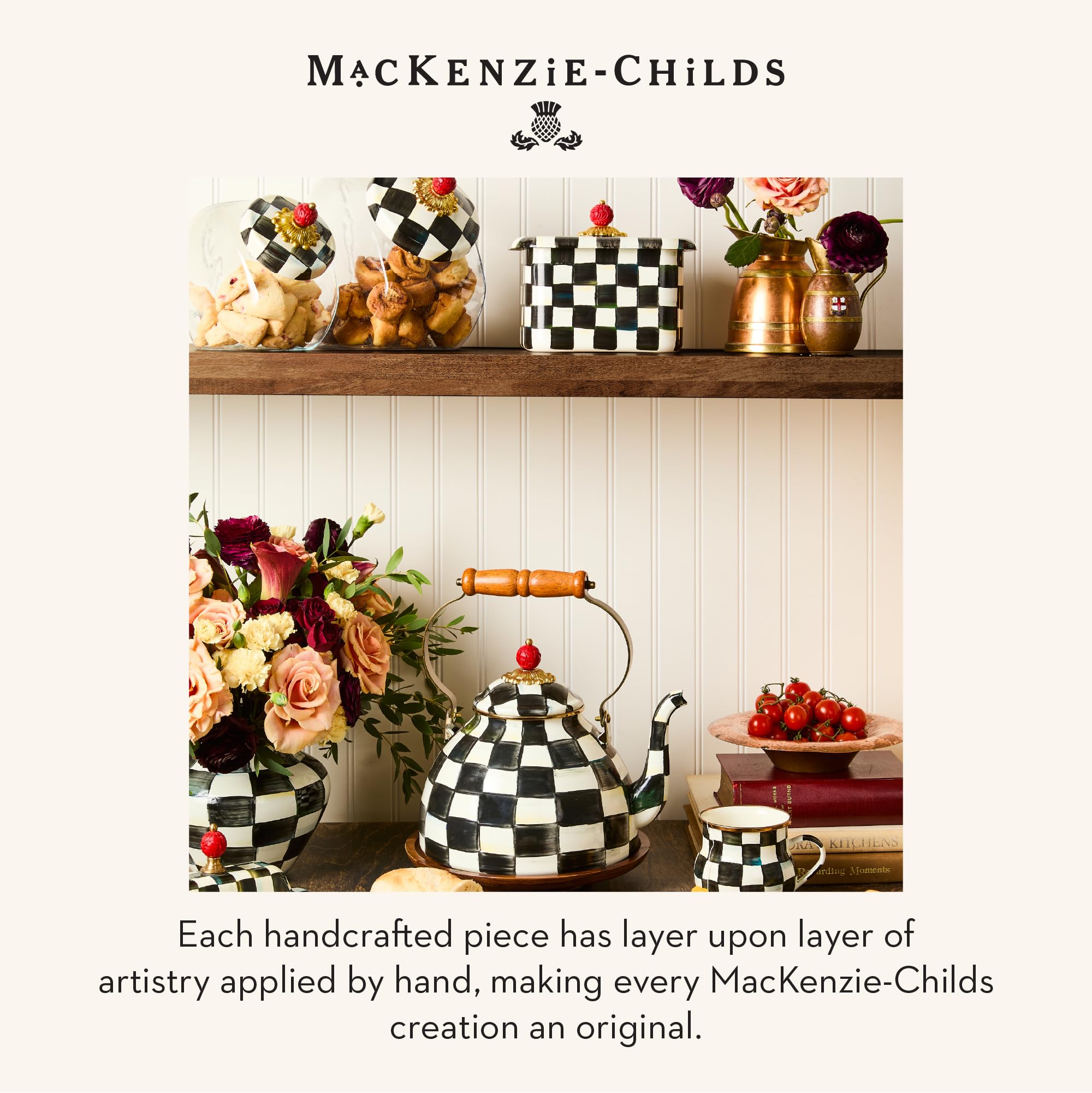 Amazon.com: MACKENZIE-CHILDS Enamel Recipe Box, Index Card Box