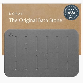 Dorai Home Bath Stone Mat and Stone Sink Caddy - Thumbnail 3