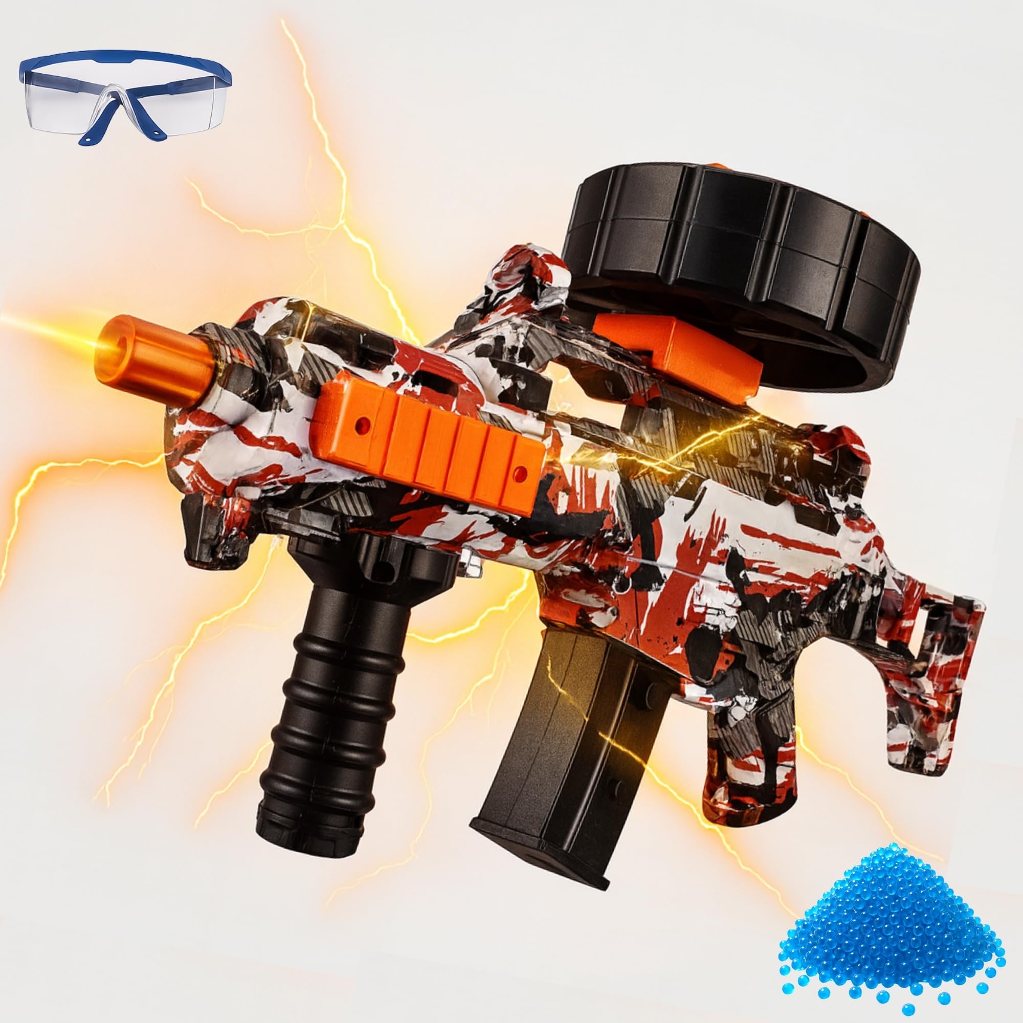 Aktion Toys G36C Electric Gel Blaster Gun  Fully Automatic Splatter Gun with 20,000 Gel Rounds Included - Recoil Action & Epic Design  Durable, Powerful & Fun for Teens & Adults 14+