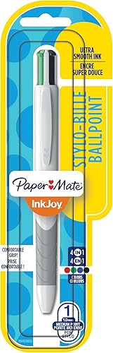 Paper Mate InkJoy Quatro Bolígrafo retráctil, punta media, colores de tinta comercial, 1 paquete (1945903), el embalaje puede variar