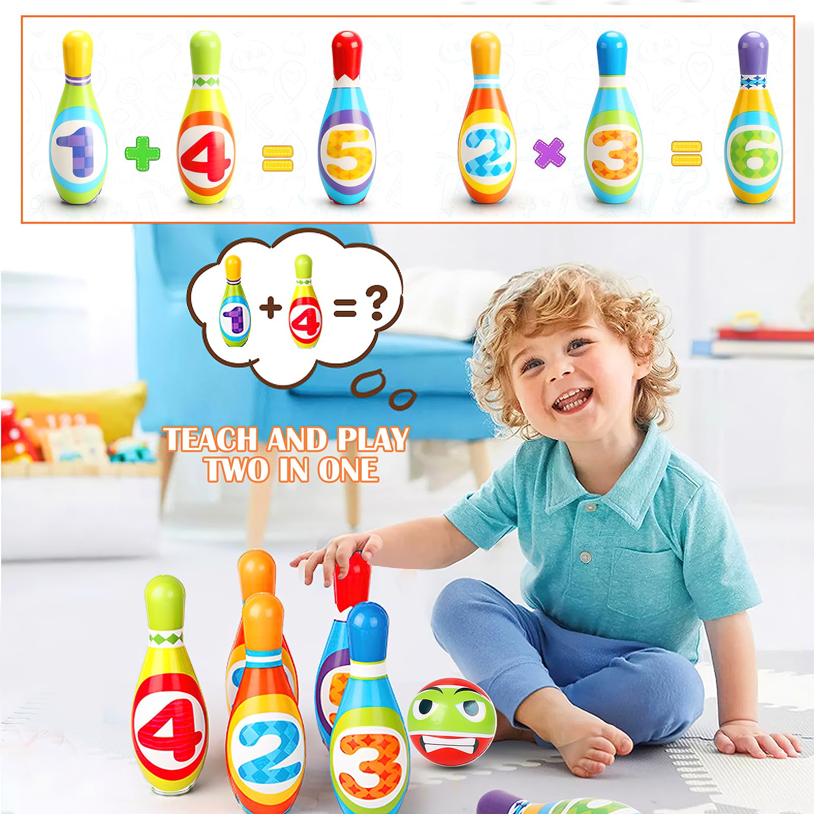 Bowling Enfant 10 Quilles 2 Balles Jeu De Quilles 12 Pièces Pour Enfants - 10 Quilles + 2 Boules Mousse Montessori Dès 3 Ans Bowling Enfant 10 Quilles 2 Balles Jeu De Quilles 12 Pièces Pour Enfants - 10 Quilles + 2 Boules Mousse Montessori Dès 3 Ans