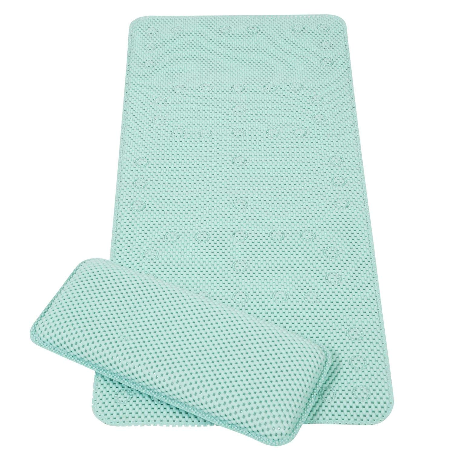 ClevaMamaBath Mat & Kneeling Cushion - Blue (AntiBac Treated)