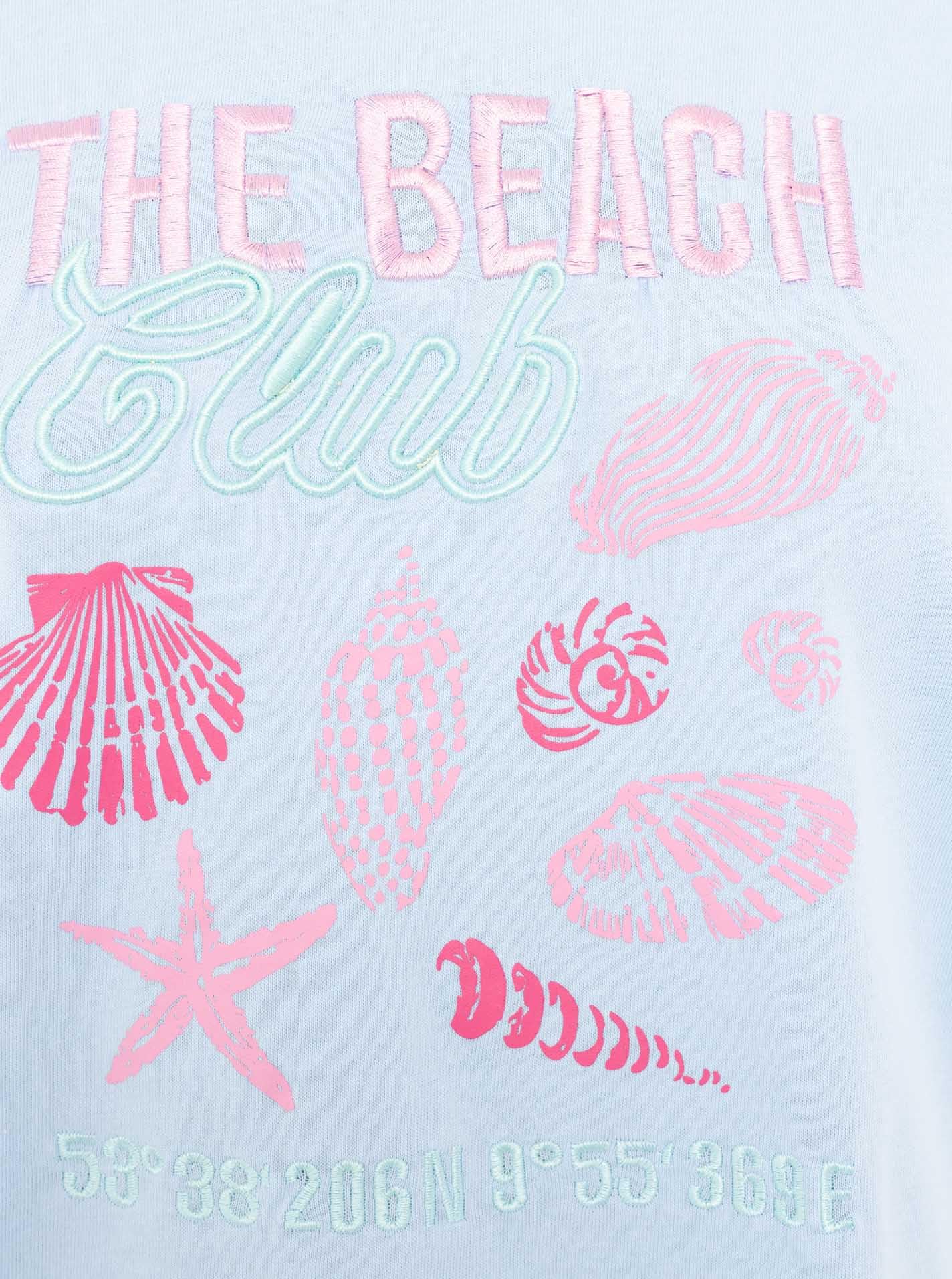 Zwillingsherz Damen T-Shirt Beach Kurzarm Maritim Baumwolle Sommer Shirt