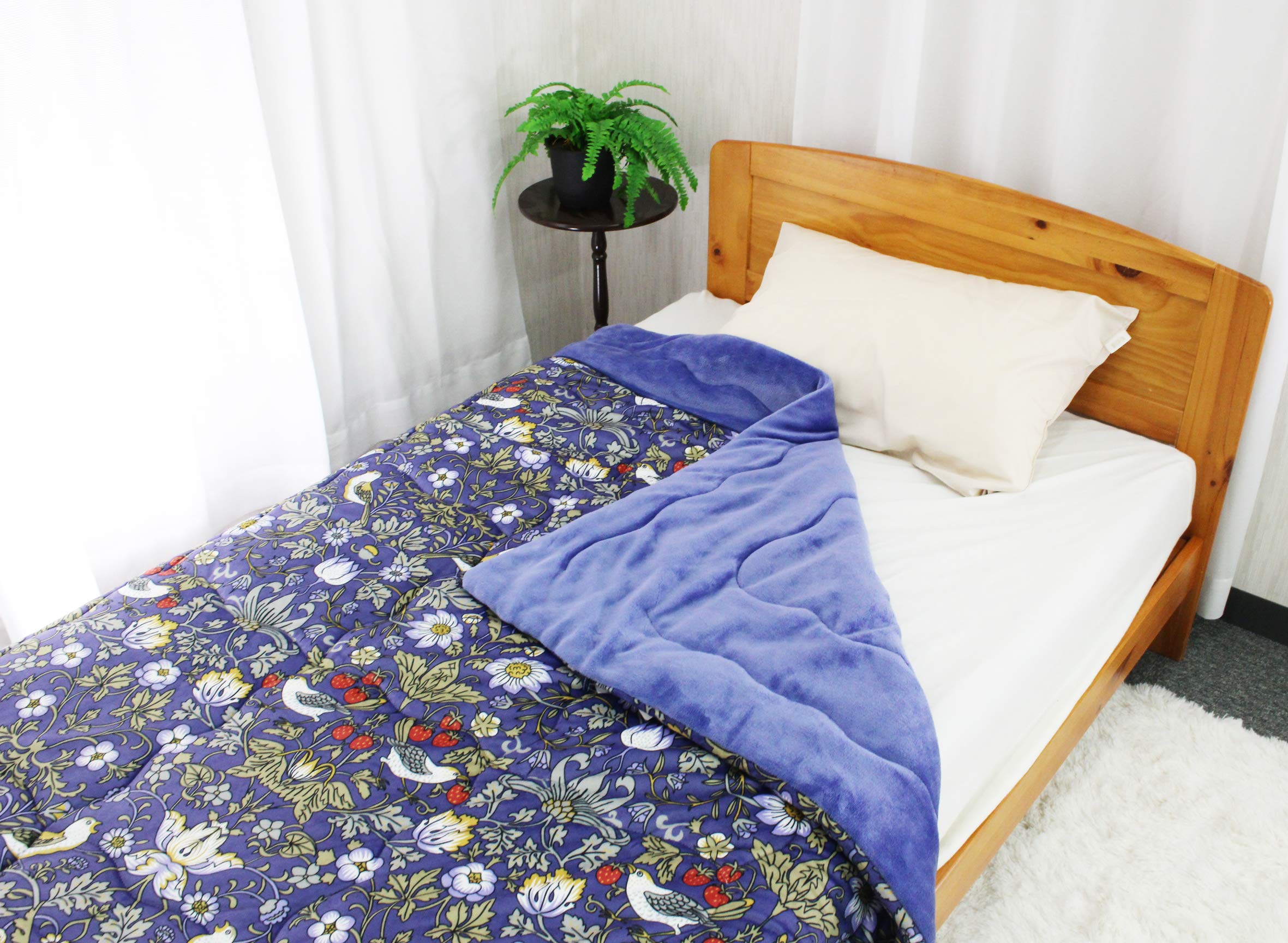 V&A ロマンス小杉 ウイリアムモリス いちご泥棒 肌掛けふとん シングル WILLIAM MORRIS GALLERY 肌掛け布団 ダウンケット シングル 日本