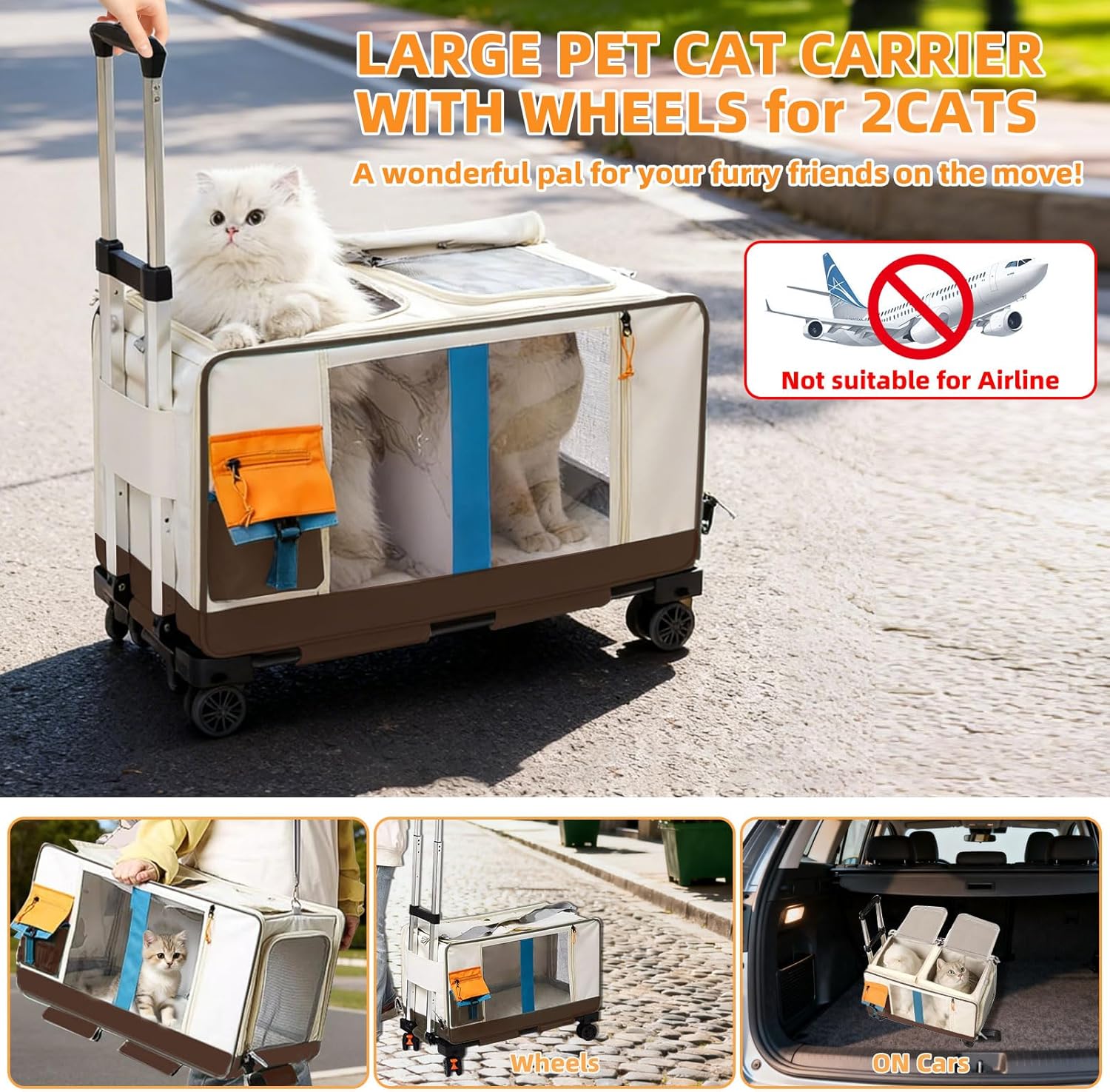 Travel in Style: Review of the Ultimate Large Cat Carrier with Wheels for Two Cats