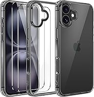 Vista 15 de ivoler Funda Transparente 3 en 1 Diseñada para iPhone Air de 6.5 pulgadas / iPhone 17 Air de 6.5 pulgadas 2025 con Paquete de 2 Protectores