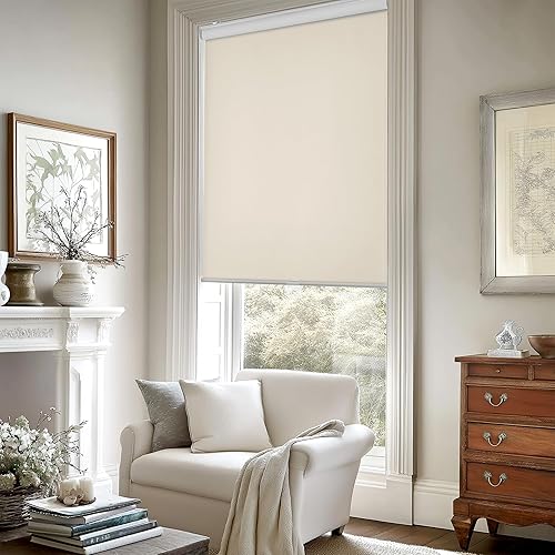 Miniatura 14 de ChrisDowa - Persianas enrollables 100% opacas, sin cordones, con aislamiento térmico, tela con protección contra rayos ultravioleta, fáciles de