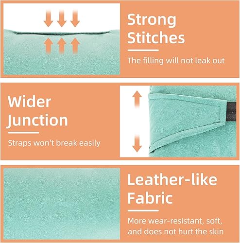 Miniatura 5 de Almohada de repuesto para silla, almohada genérica extraíble para reposacabezas para silla de gravedad cerosillón reclinable, con banda elástica,