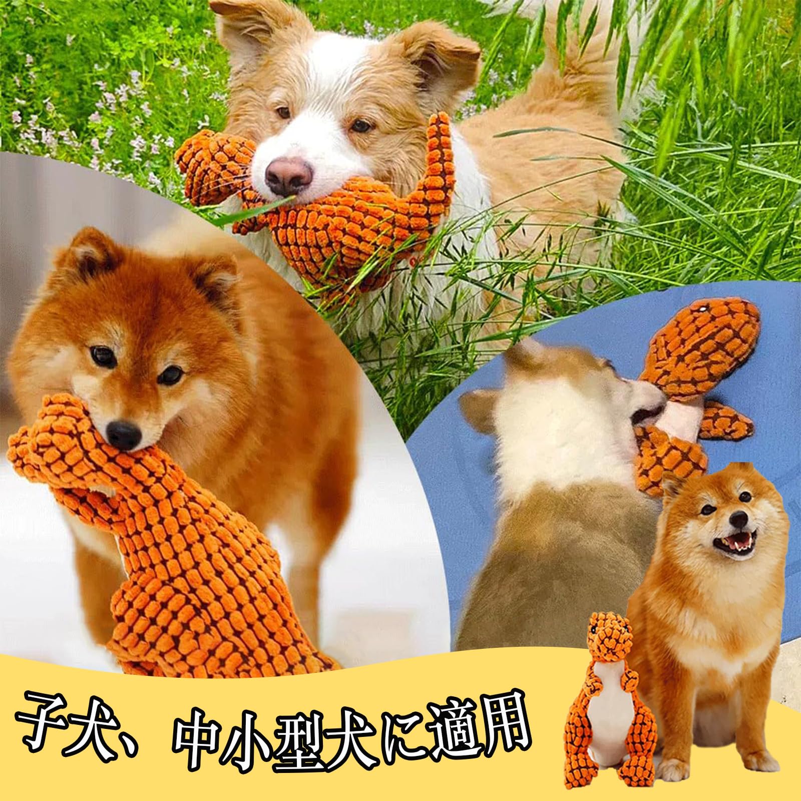 Amazon | 噛んでも壊れない犬のおもちゃ かみつきザウルス ストレス