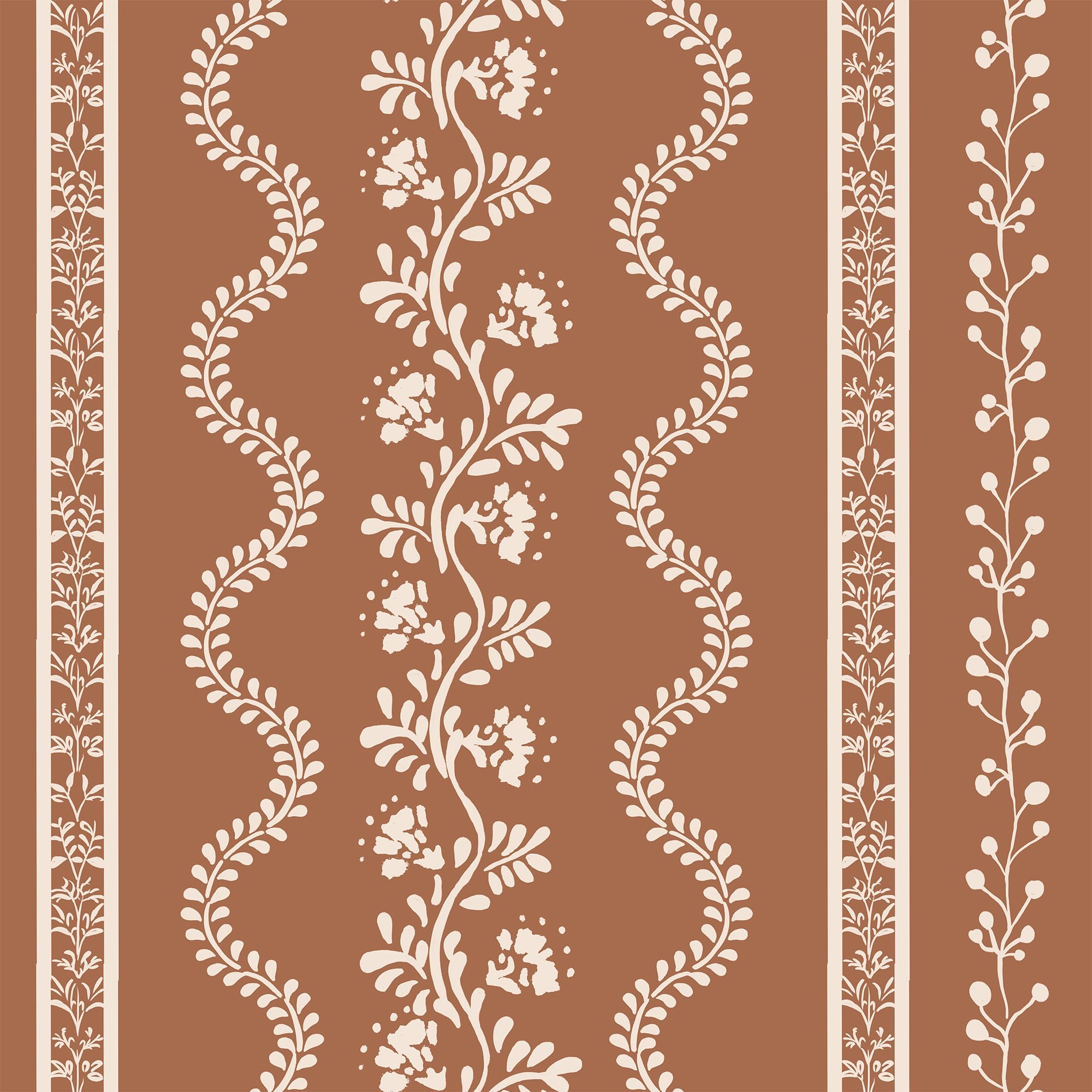 Böhmische Vorhänge mit Blumenmuster für Wohnzimmer, Terrakotta, Boho-Leinen, durchscheinende Vorhänge für Schlafzimmer, 244 cm lang