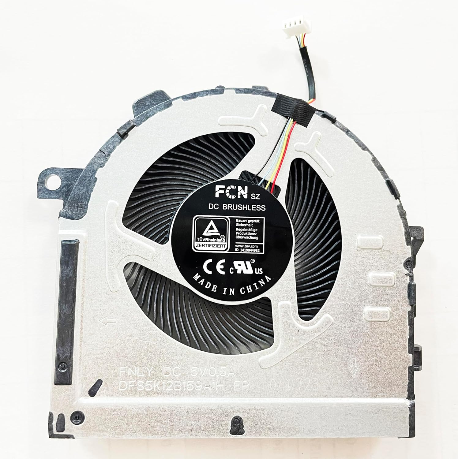Fleshy Leaf Replacement CPU+GPU Cooling Fan for Lenovo IdeaPad Gaming 3-15ACH6 3-15IHU6 82K2 5H40S20431 DC5V Series BAPB0809R5HHY002 BAPB0809R5HY001 DFS5M325063B1H FNLX DFS5K12B159A1H FNLY