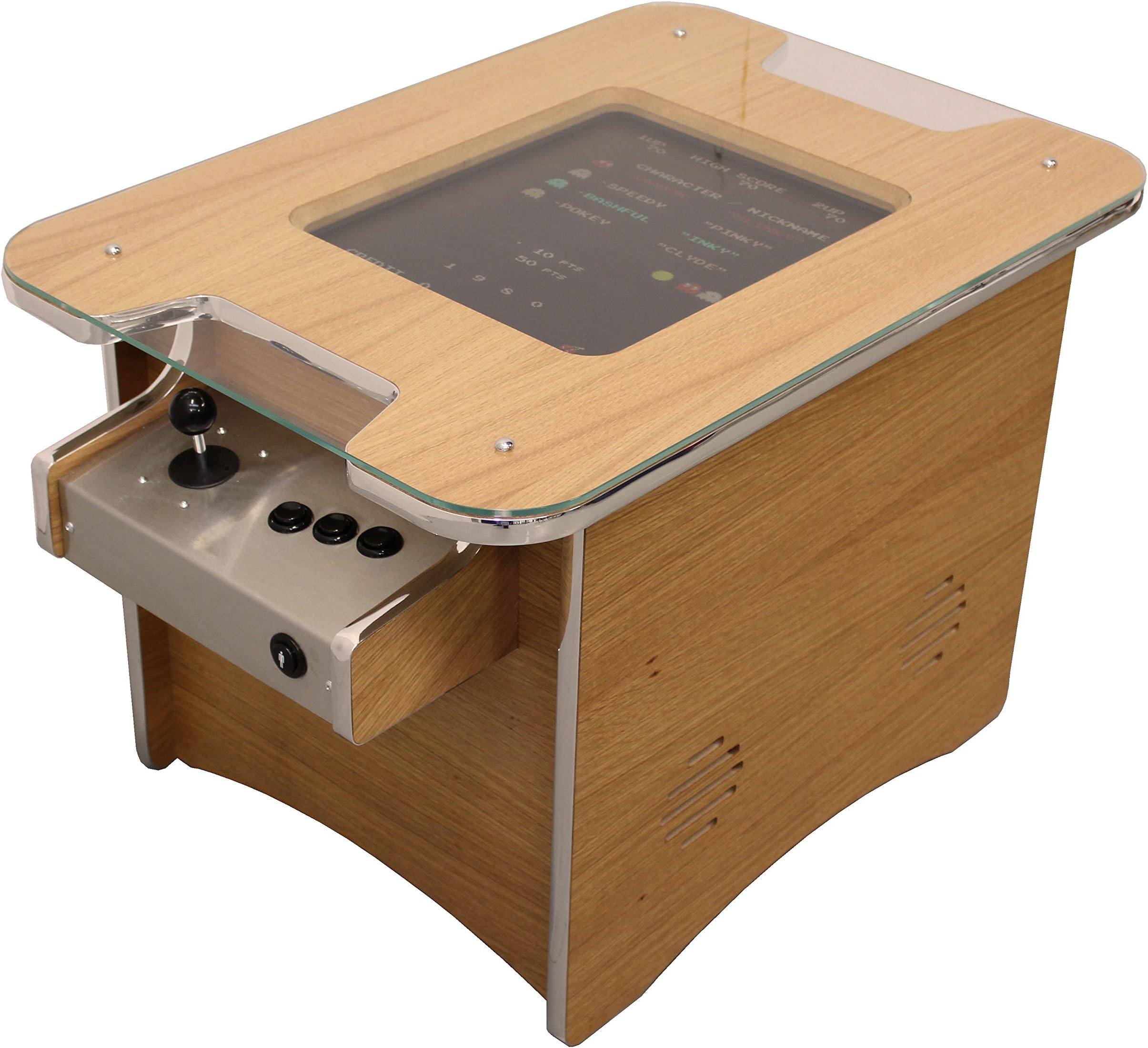 Oak Coffee Table Arcade Machine with 60 Built In Classic Arcade Games