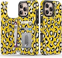 Vista 477 de LETO para iPhone 15 Pro Funda tipo cartera - Tapa tipo folio con patada - Diseños de moda - Tarjetero - Funda protectora para mujeres y niñas - 6.1