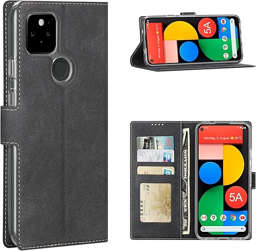 Amazon Com Feitenn Google Pixel 5a 5g 錢包保護套21 Pu 皮革翻蓋對開式保護套支架信用卡插槽磁扣緩衝防震保護套適用於google Pixel 5a 5g