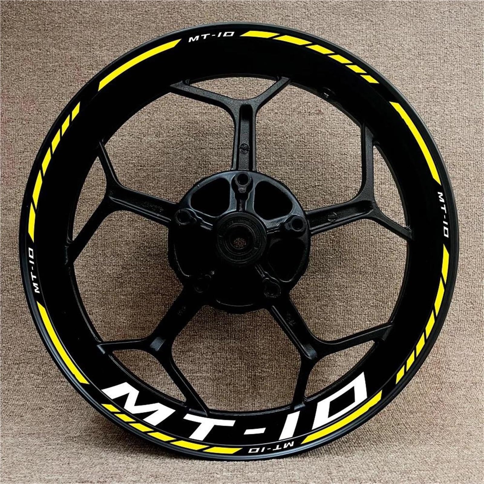 Wheel Stickers Motorcycle Reflective Wheel Decal for MT10 MT-10 MT 10 17 Inch Rim Stripe Decals Waterproof Hub Stickers Rim Reflective Decal
