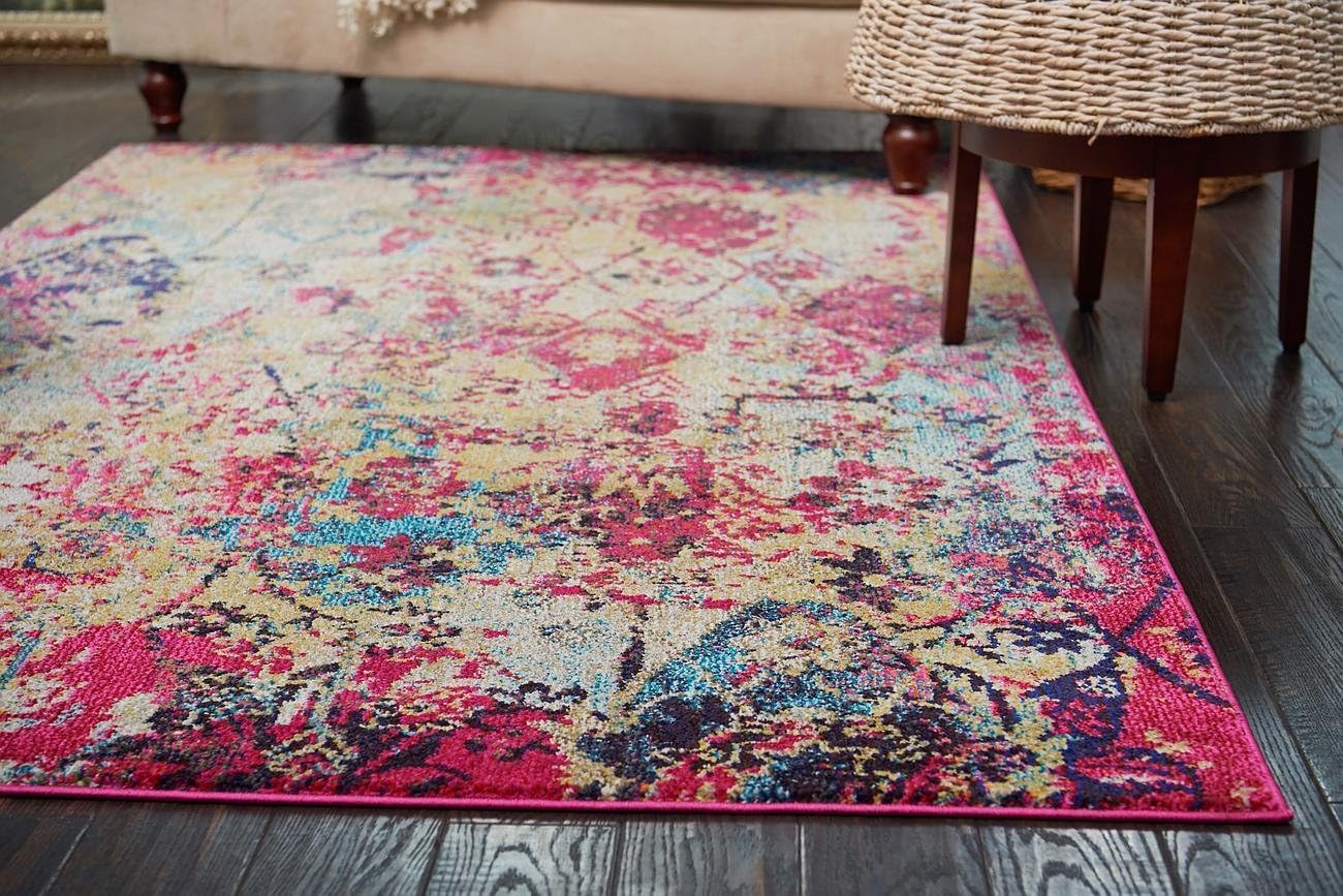 Unique Loom Monterey Collection Area Rug - Nahuati (2' x 3' 1" Rectangle Multi/Blue)