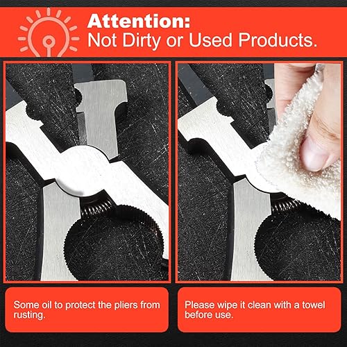 Miniatura 7 de SPEEDWOX Alicates de soldadura MIG de 9 pulgadas, alicates de núcleo MIG, herramientas de soldadura para raspar salpicaduras, agarrar, dibujar,