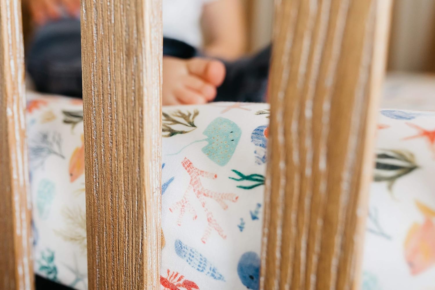 Premium Fitted Knit Crib Sheet/Toddler Sheet Nautical by Copper Pearl