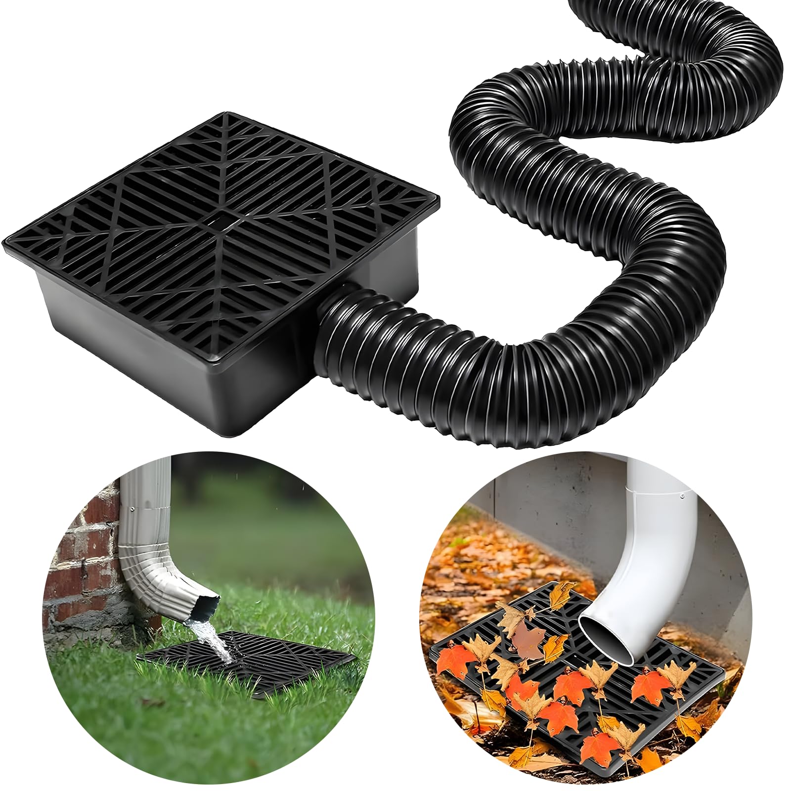 Prolongations De De Gouttière - Disperseur D'eau Pluviale Pour Tuyaux D' évacuation - Redirection De Pluie Pour Entretien Extérieur Jardin Et Pelouse