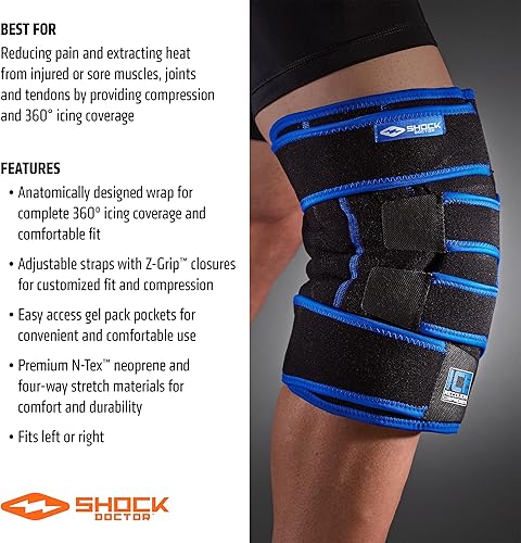 Miniatura 4 de Shock Doctor Rodillera de compresión para recuperación de hielo