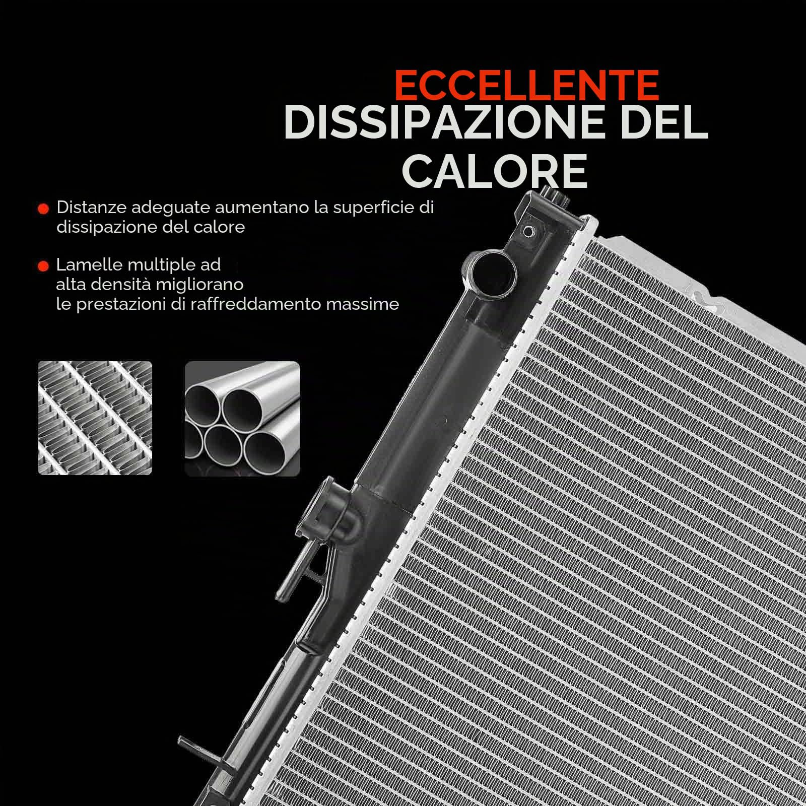 Frankberg Radiatore scambiatore di calore dell'acqua scambiatore di | Compatibile con: Jimny SUV Chiuso SN,Jimny SUV Offen SN