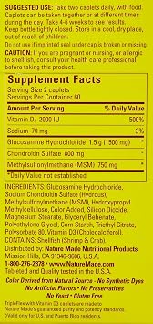 Nature Made TripleFlex Triple Strength Caplets with Vitamin D3, 120 Count for Joint Support