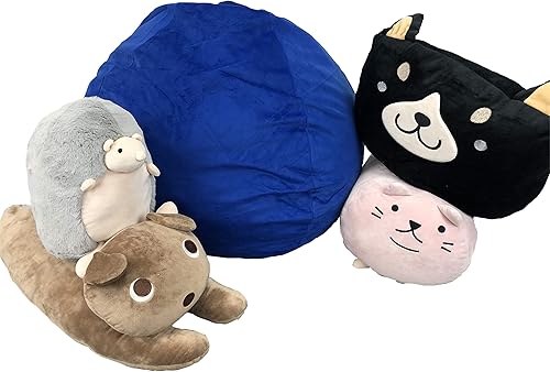 Miniatura 5 de Pillowtex Puf de espuma viscoelástica de calidad para niños, bolsas de 3 pies con funda extraíble lavable Chocolate,Fresno,Rosa (Dusty