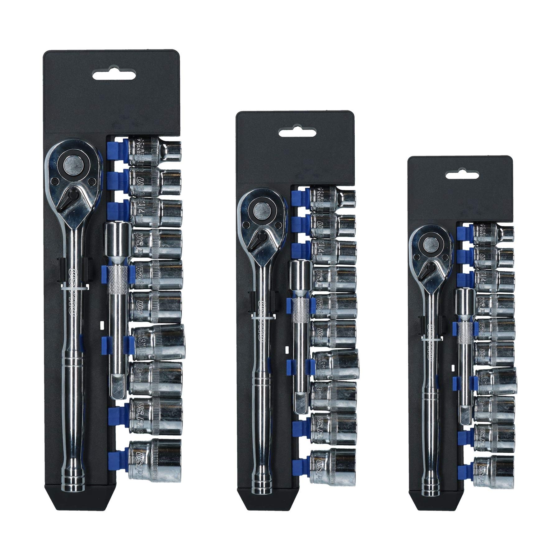 Douille métrique AB Tools 37pc clé à cliquet universelle coffret outillage mécanique auto