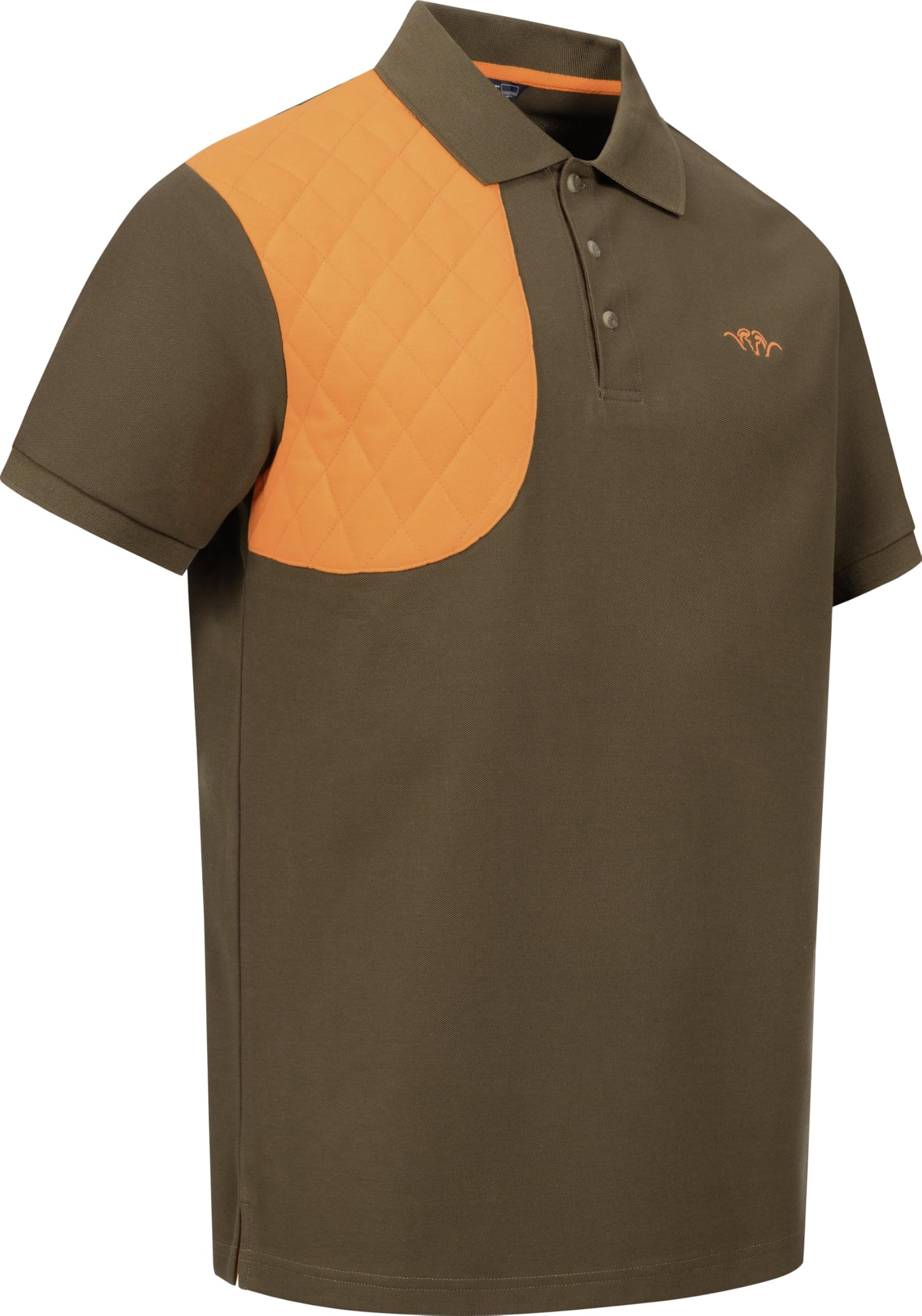 Blaser – Polo para hombre con parche de tiro | Polo de piqué con diseño deportivo y parche decorativo | Mezcla de materiales para alta S – 3XL
