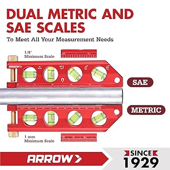 ARROW 6.3-Inch Torpedo Level, Magnetic Leveler with 0°/30