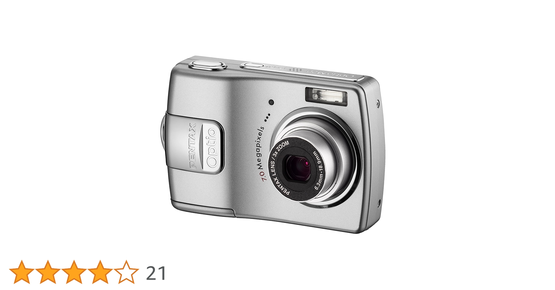 Amazon.co.jp: Pentax Optio M20 7MP デジタルカメラ 3倍光学