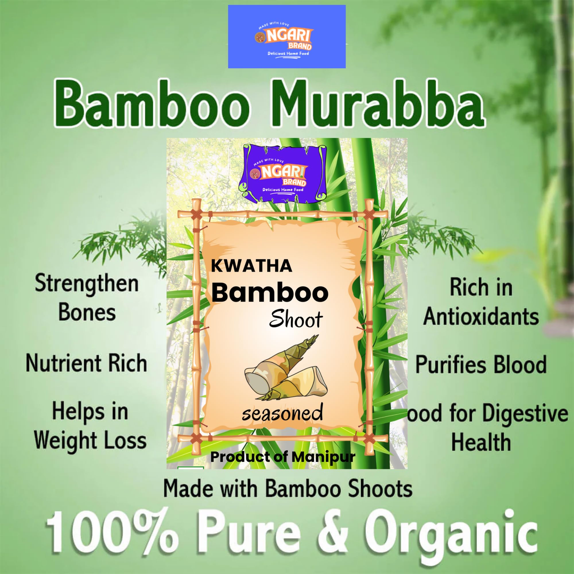 Bamboo Shoot/Kwatha Areeba Soibum/Fermented Bamboo Shoot (900 grams). - Image 6 thumbnail