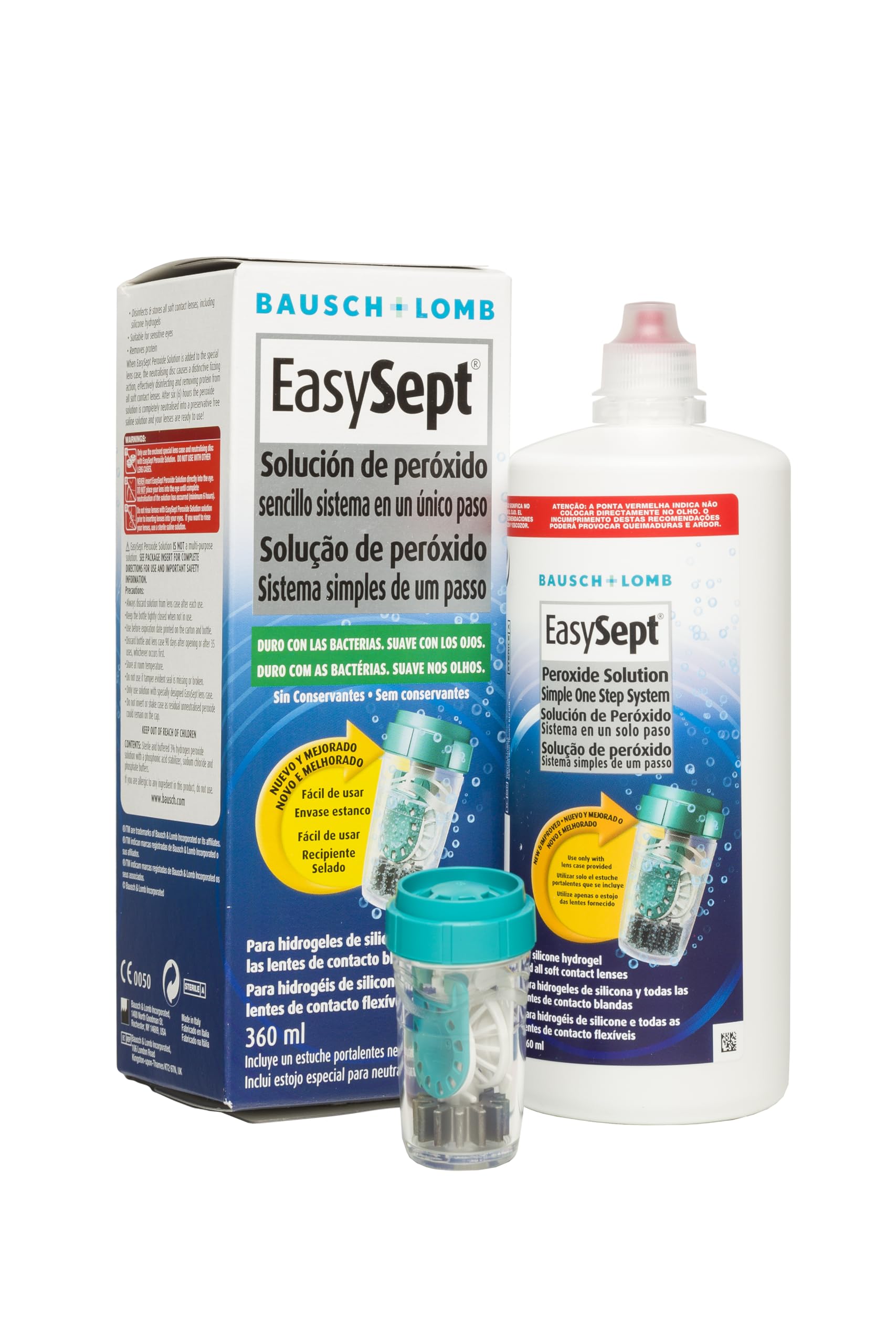 Bausch + Lomb Easysept Solución de lentes de contacto 360ml para lentes de contacto blandas