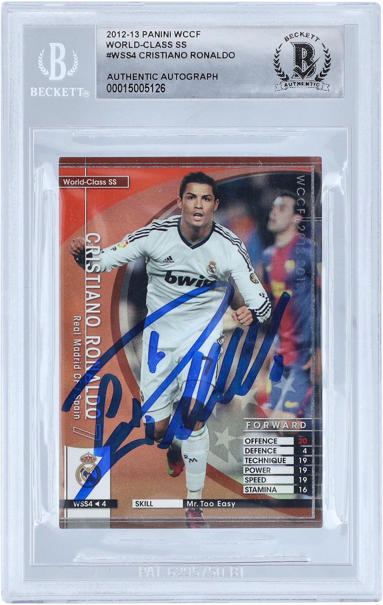 2012 PANINI CRISTIANO RONALDO ロナウド PSA10
