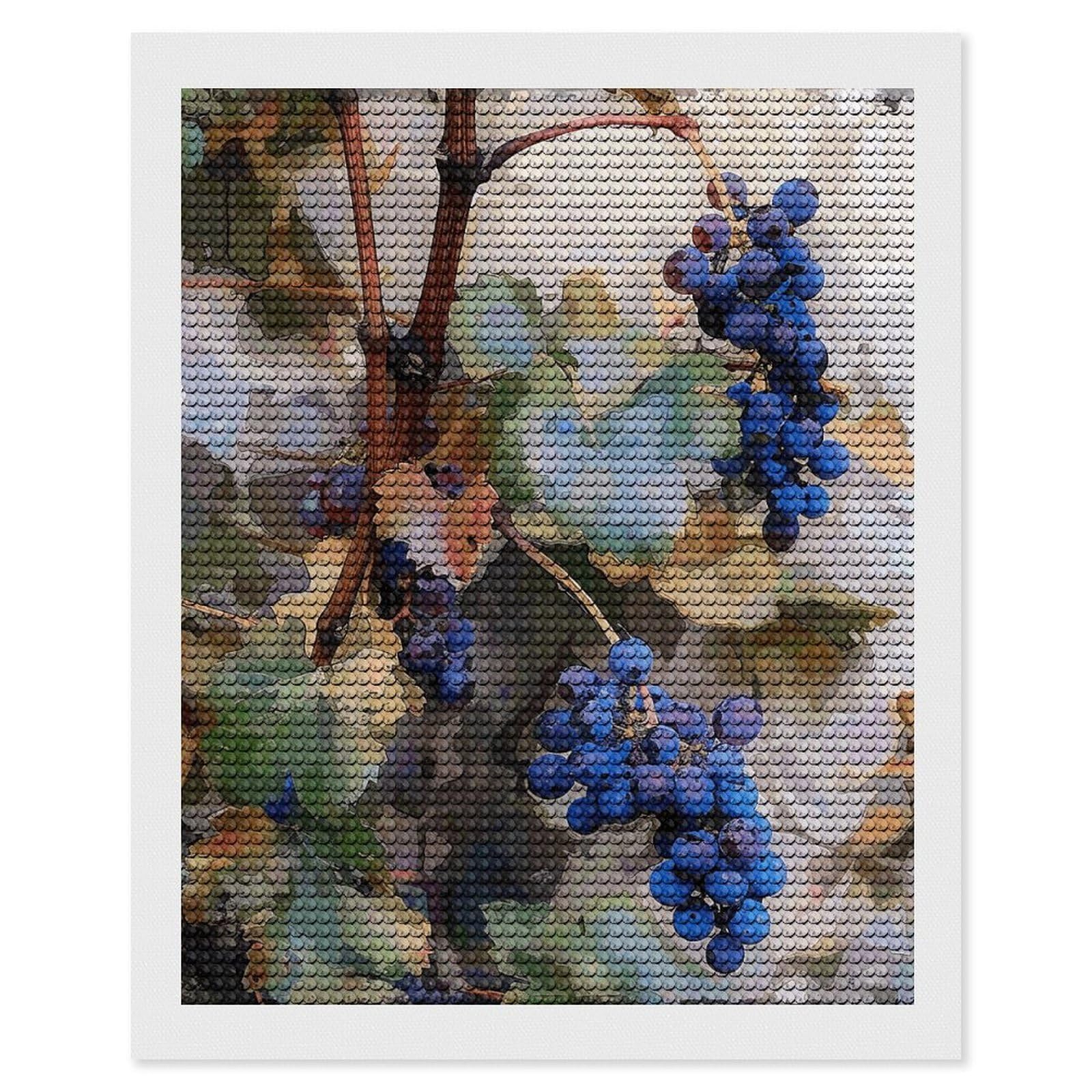 Art Painting of Vines Diamond Art Kits for Adults, DIY 5D Diamonds Painting Kits for Beginner, Round Full Drill Diamond Dots Painting, Diamonds Pictures Gem Art and Crafts Wall Decor 16"x20"