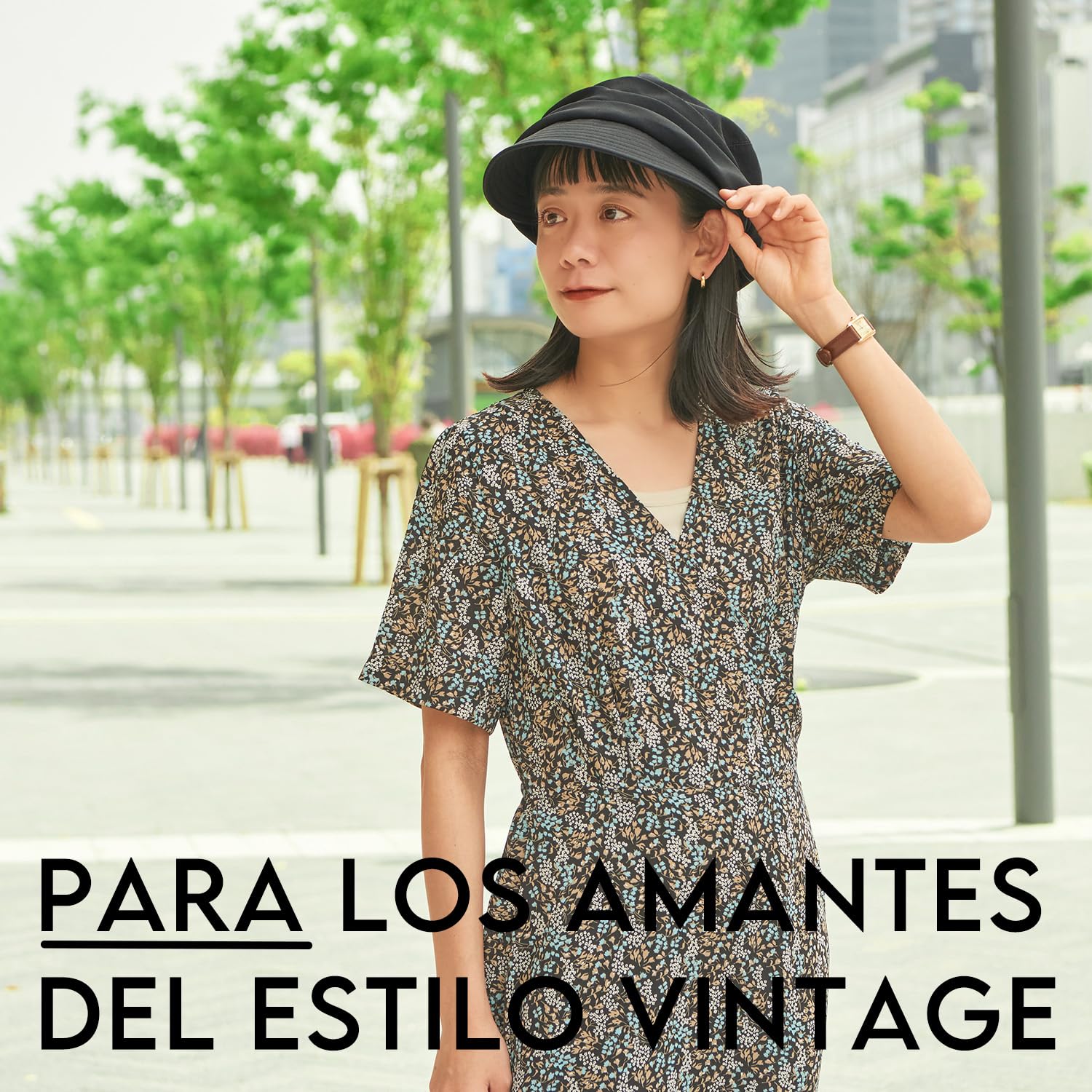 CHARM Sombrero de Sol Verano Algodón Orgánico Mujer - Visera Quimio UV Protégé