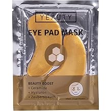 YEAUTY Beauty Boost Eye Pad Mask, Super Soft Eye Pads with Luxurious Elixir Made of Gold, Ceramide, Hyaluronic and Magic Bush Provides and Smoothes the Eye Area, 2 Count Pack of 1