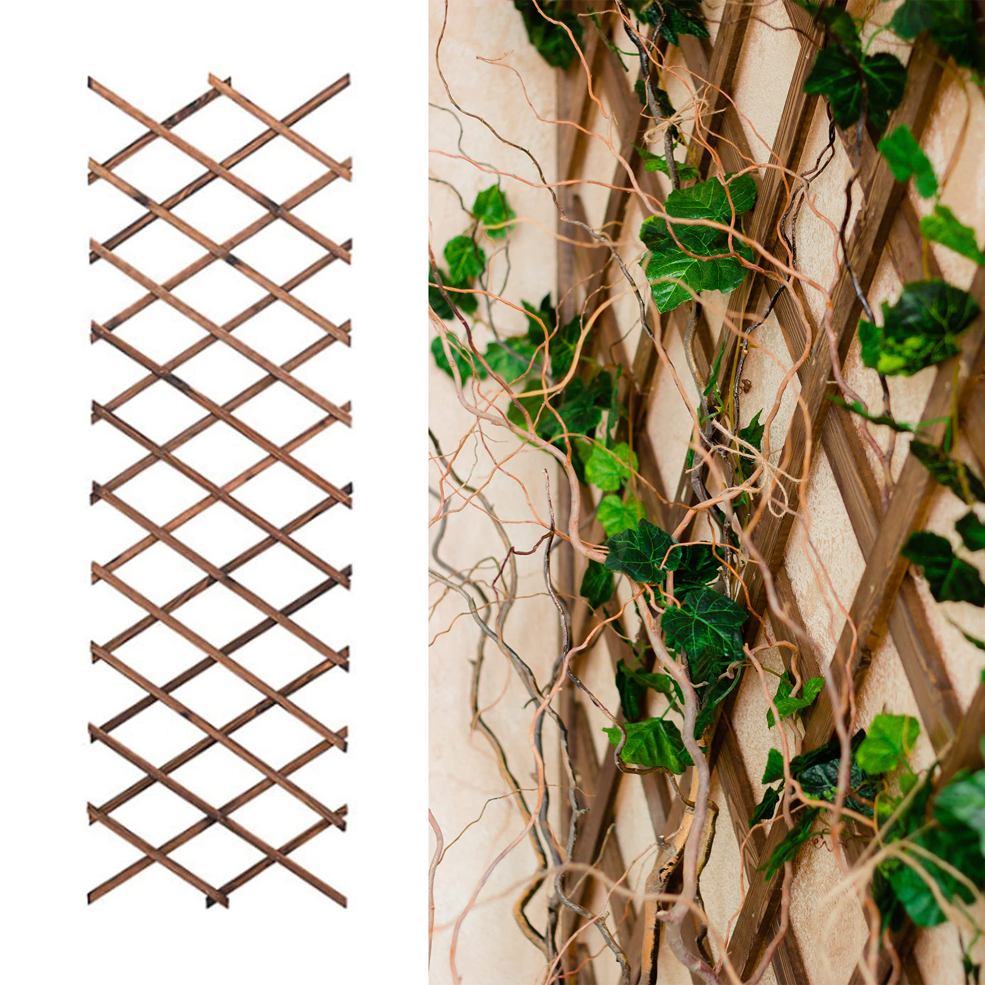 Buy Green Thumbz Garden Trellis 180cm x 25cm Wooden Expanding Trellis