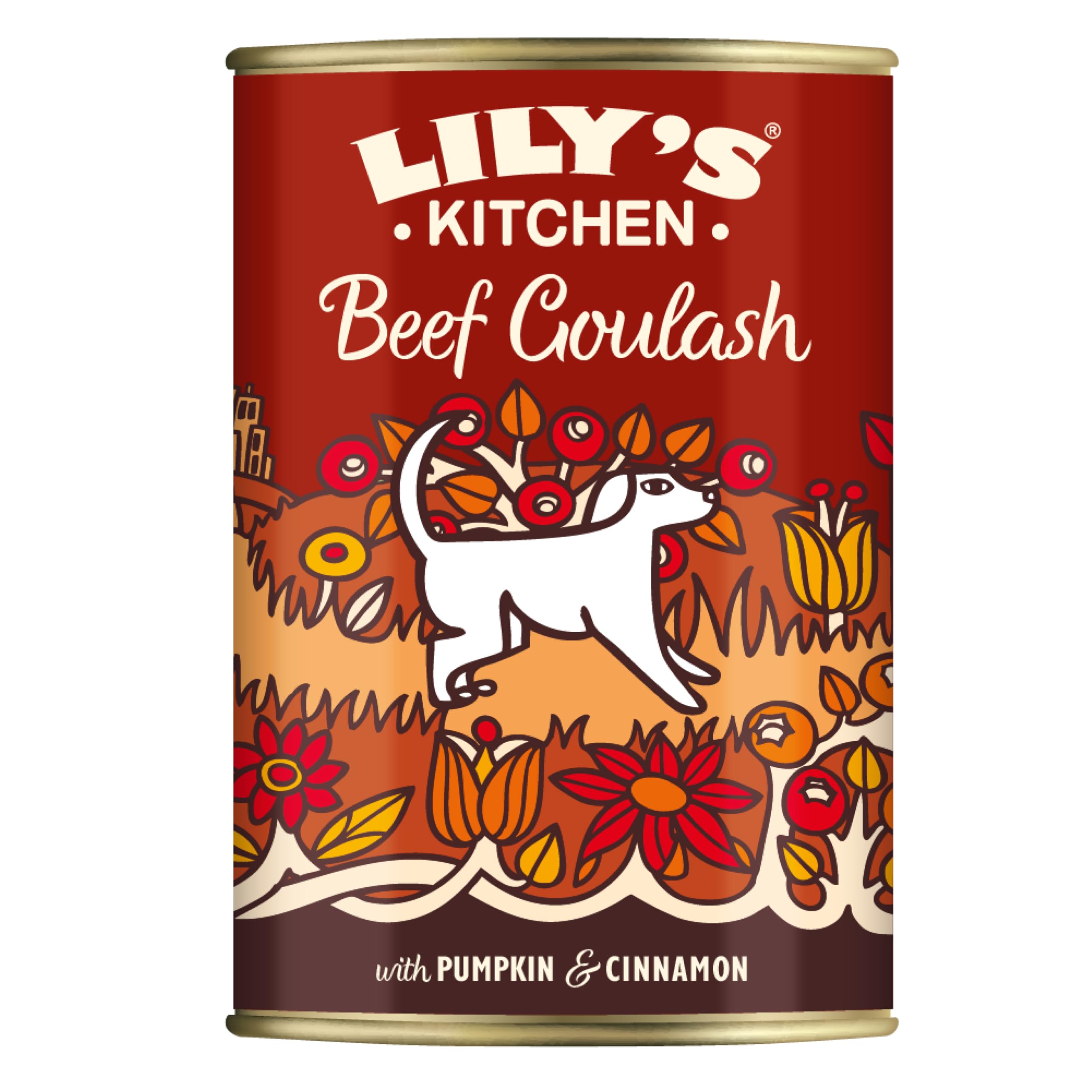 Lily's Kitchen Prodotto con ingredienti naturali Cibo umido per cani adulti Gulasch di manzo 6 x 400 g