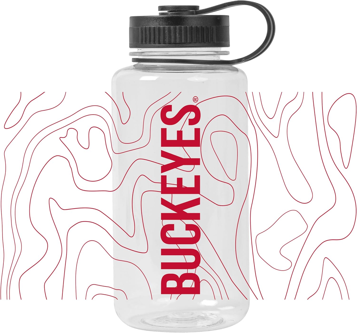 Logo Brands NCAA 38 oz Hydration Water Bottle – Screw Top Lid with Carry Loop & Team Logo – Reusable Bottle for Outdoors, Gym, or Everyday Use image 2