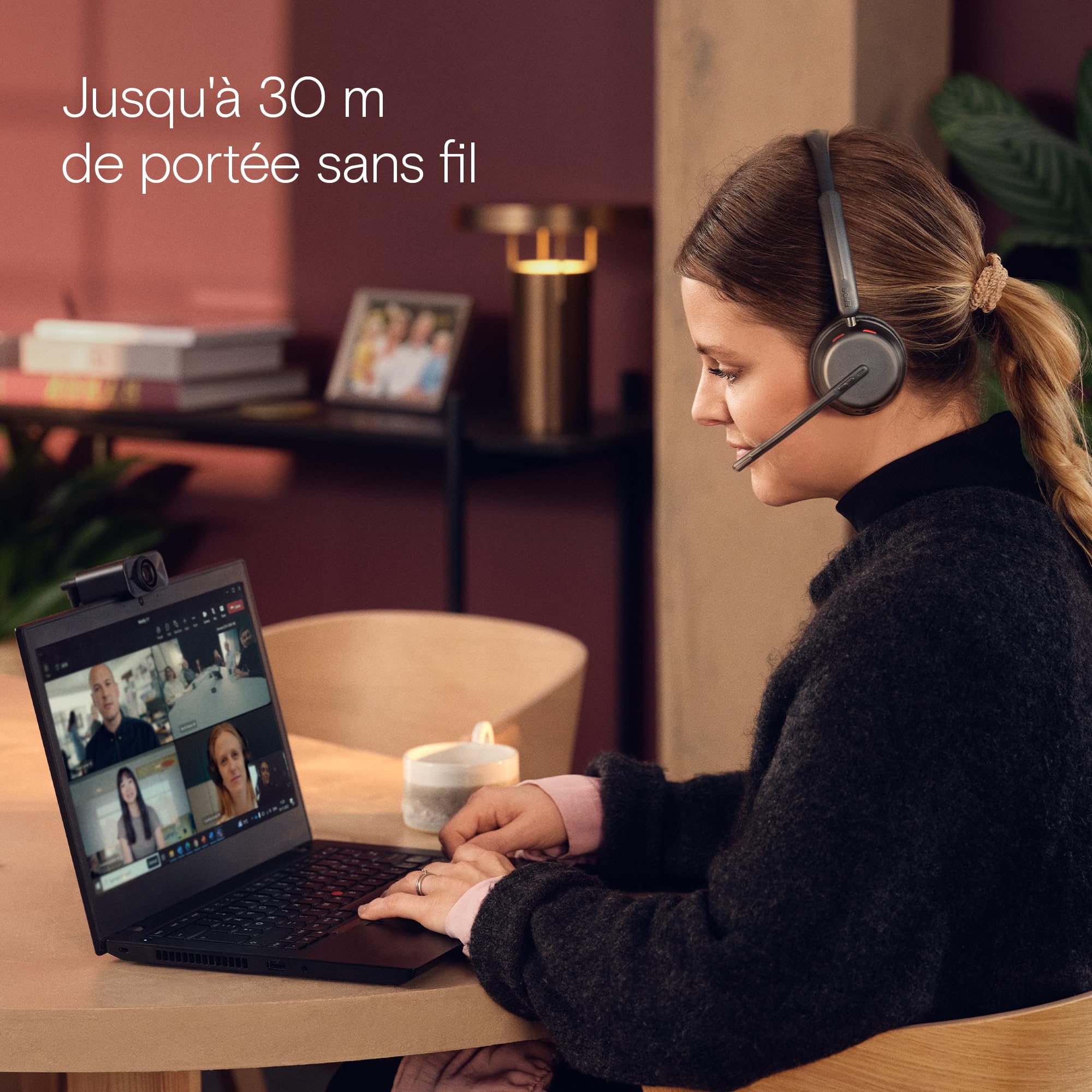 EPOS Impact 1061 Stereo Bluetooth Headset INKL. kontaktlose Ladestation (Charging Stand)