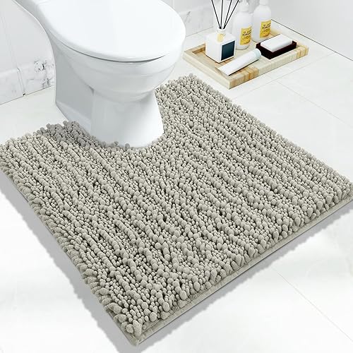 Miniatura 140 de Yimobra Alfombras de baño grandes antideslizantes lavables de 36 x 24 pulgadas, tapete de baño de chenilla ultra suave y absorbente, alfombra de