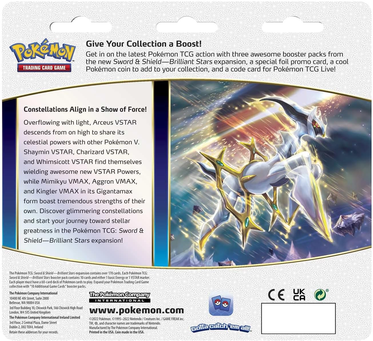 Pokemon SAS9 Brilliant Stars 3 Pack Blister - Glaceon