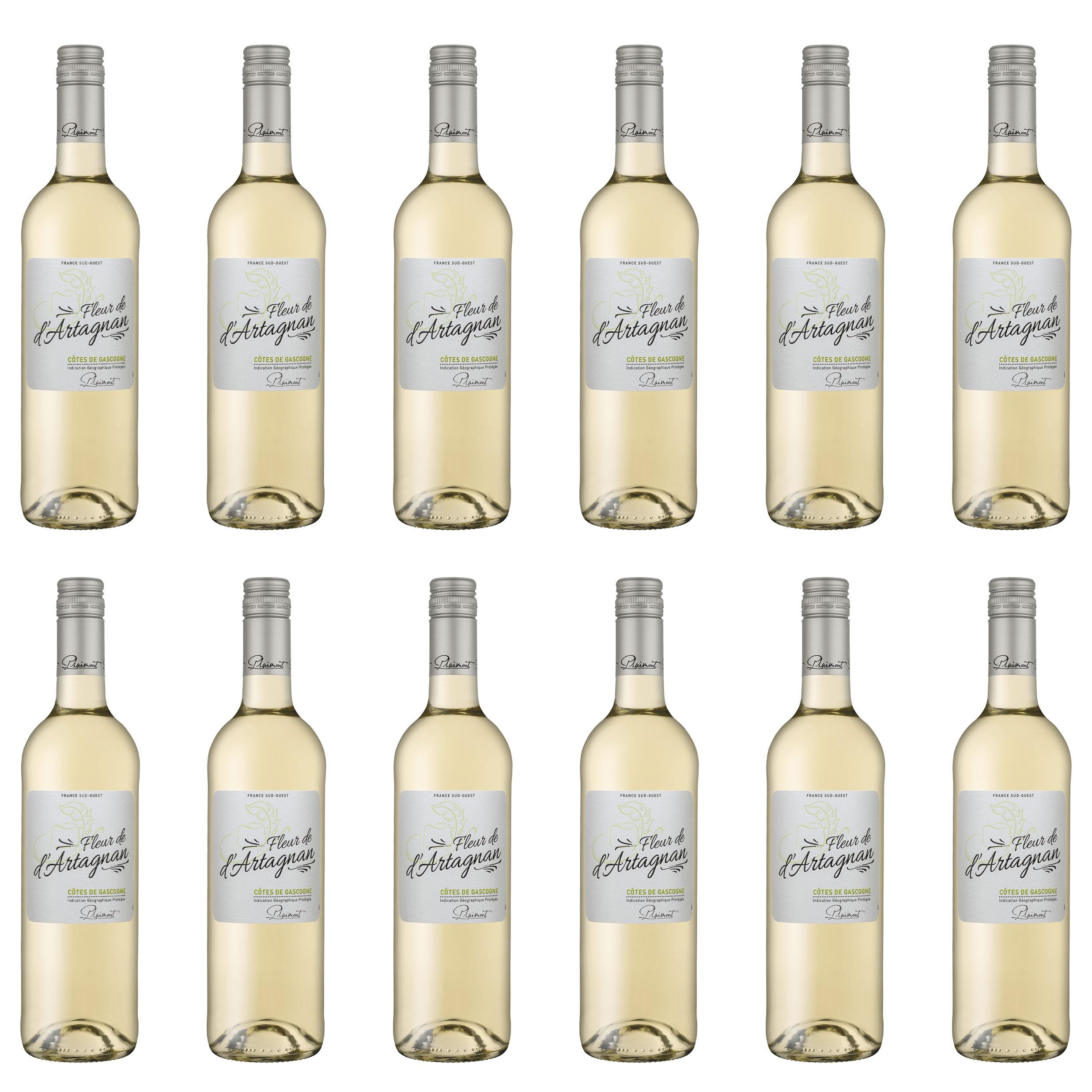 Plaimont Fleur de d'Artagnan Blanc trocken Weisswein Frankreich inkl. FeinWert E-Book (12 x 0.75 l)