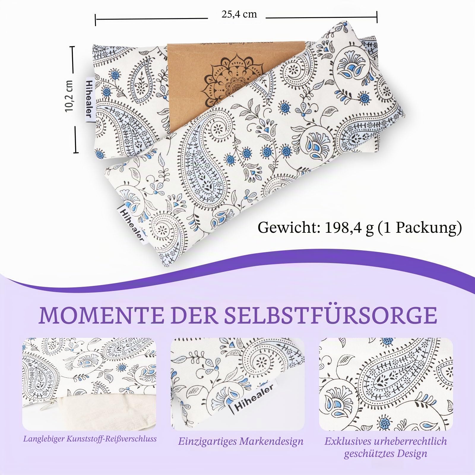 Hihealer 2er / 4er-Pack Augenmaske Gewichts-Augenmaske mit Lavendel-Aromatherapie für Schlaf, Yoga, Meditation und Selbstpflege, entspannende Accessoires Weihnachtsgeschenke für Frauen Mütter