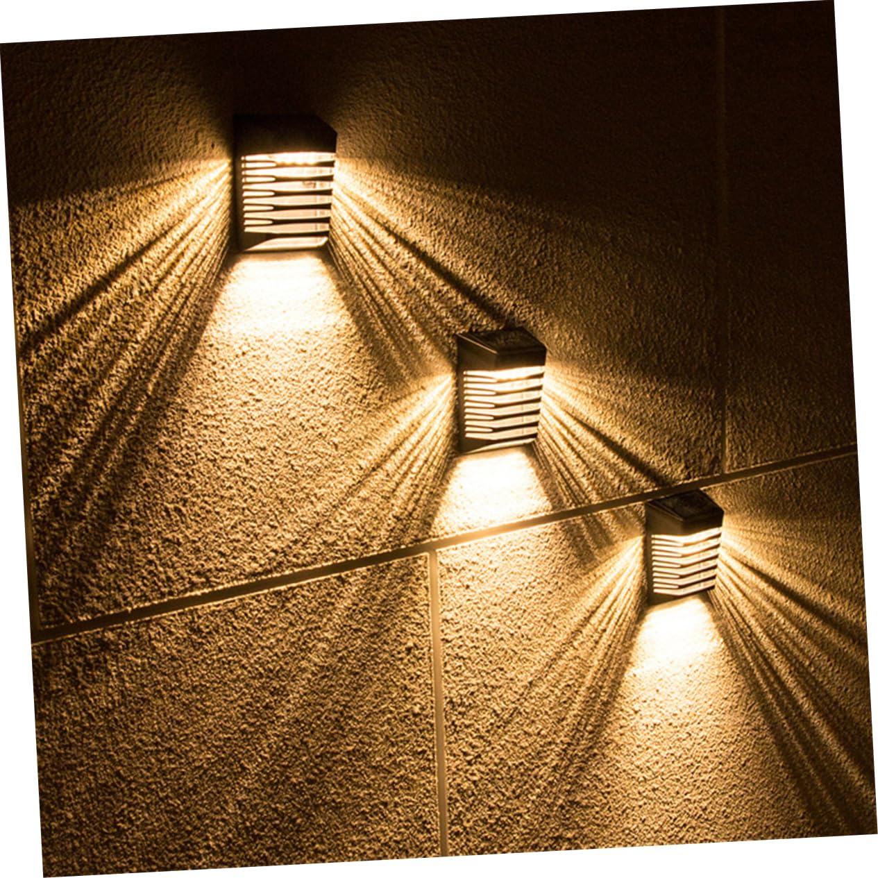 2szt Solarna lampa ścienna Zewnętrzne lampy ścienne Solarne lampy zewnętrzne Zewnętrzne lampy ogrodowe Zewnętrzne lampy zasilane energią słoneczną Solarna lampa ścienna Ogrodowa lampa ścienna Plastiko