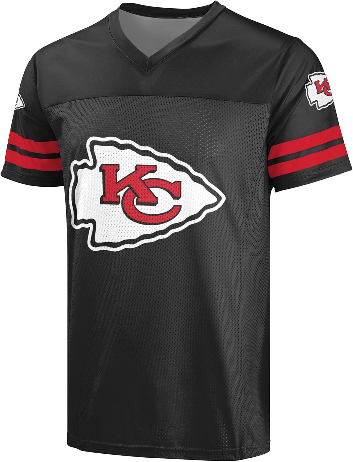 FOCO NFL Men's Officially Licensed Primary Logo Alternate Color Game Day Football V-Neck Top - Image 2